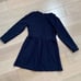 88 Carrement Beau girls navy ruffle stretch dress