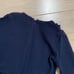 88 Carrement Beau girls navy ruffle stretch dress