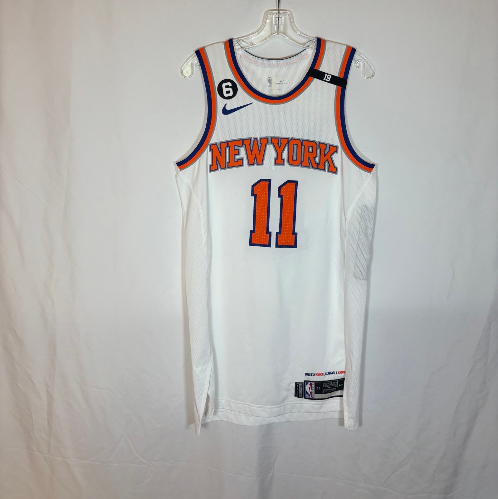 Nike Knicks #11 Brunson Association Team Issued Authentic Basketball Jersey 44 M