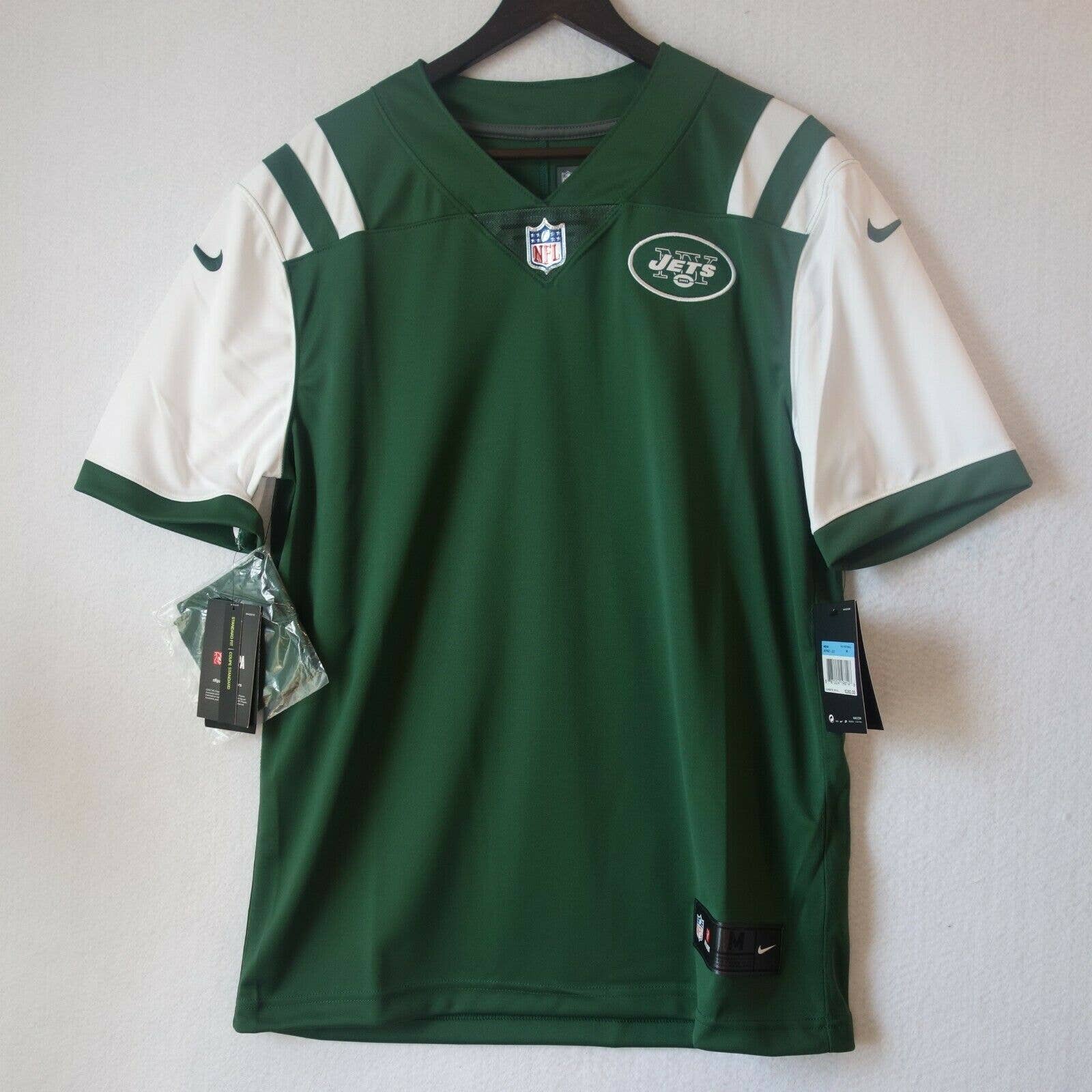 NEW Nike On-Field New York Jets Jersey NFL Players Blank Name Plate Medium