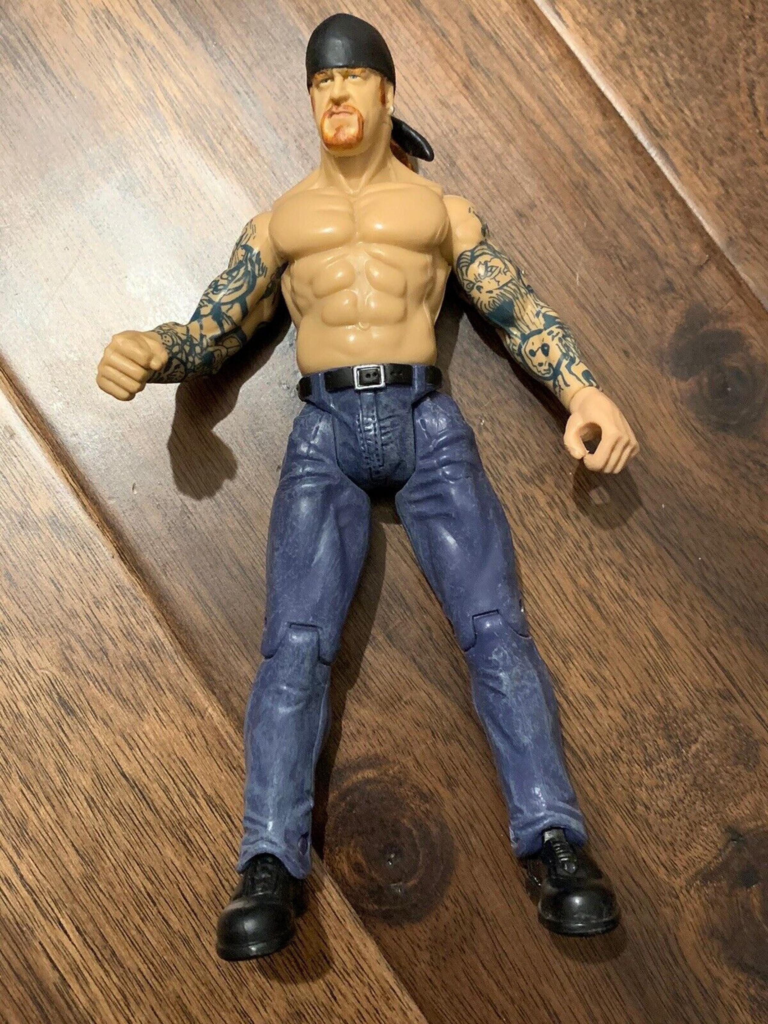 Undertaker American Biker Action Figure WWE WWF Jakks 1999