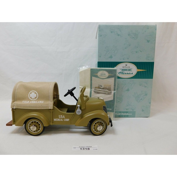 218/1318 Hallmark Kiddie Classics DIe Cast Car 1:6 1941 ~ Garton Field Ambulance