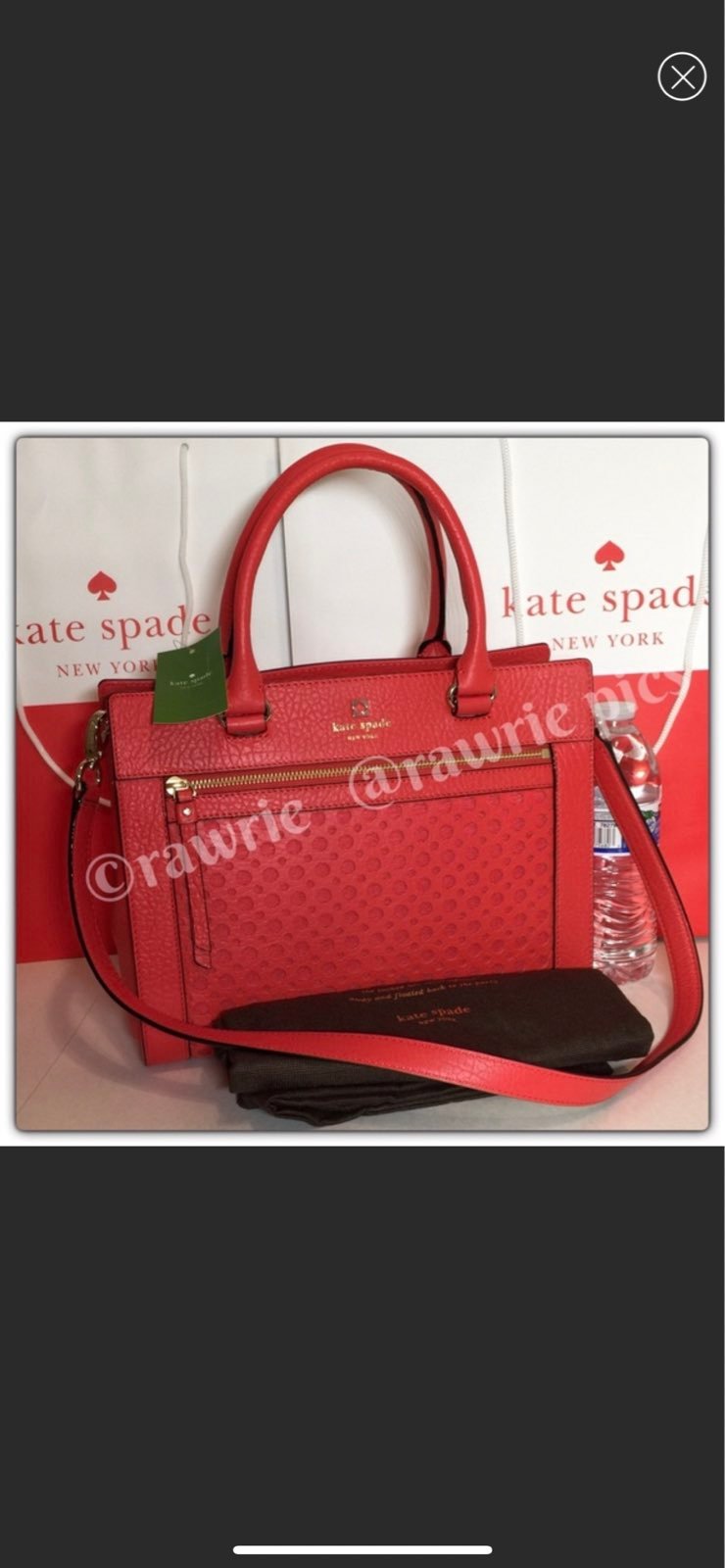 Red kate spade bag