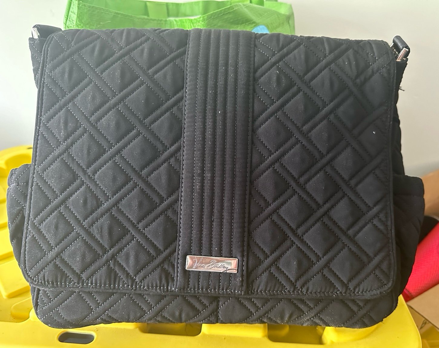 Vera Bradley Quilted messenger Bag/Baby Bag