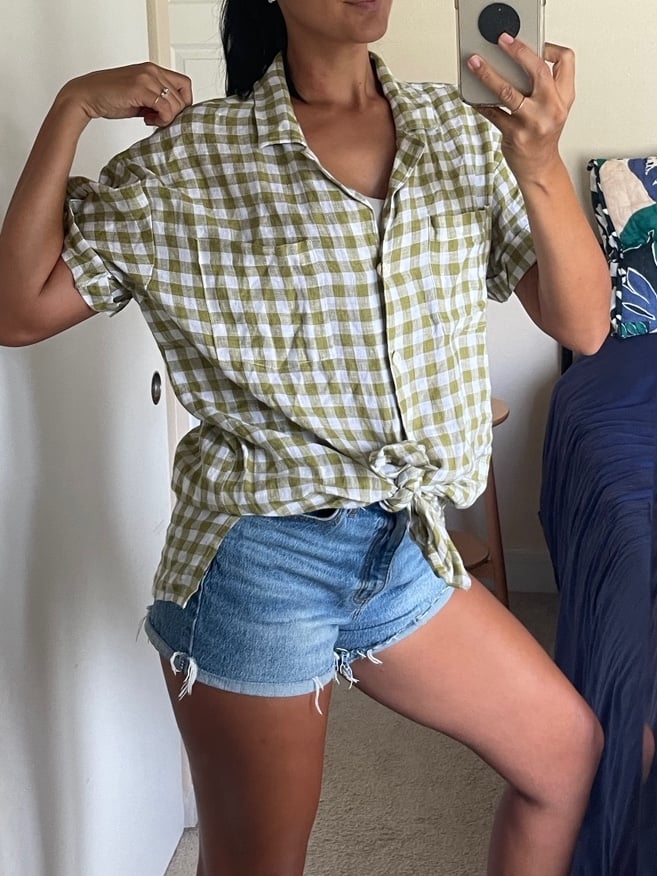 Linen Button Down