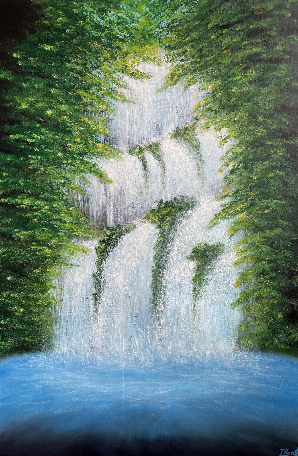 Original acrylic Art, Wall Decor, 24”x36”x1.5”