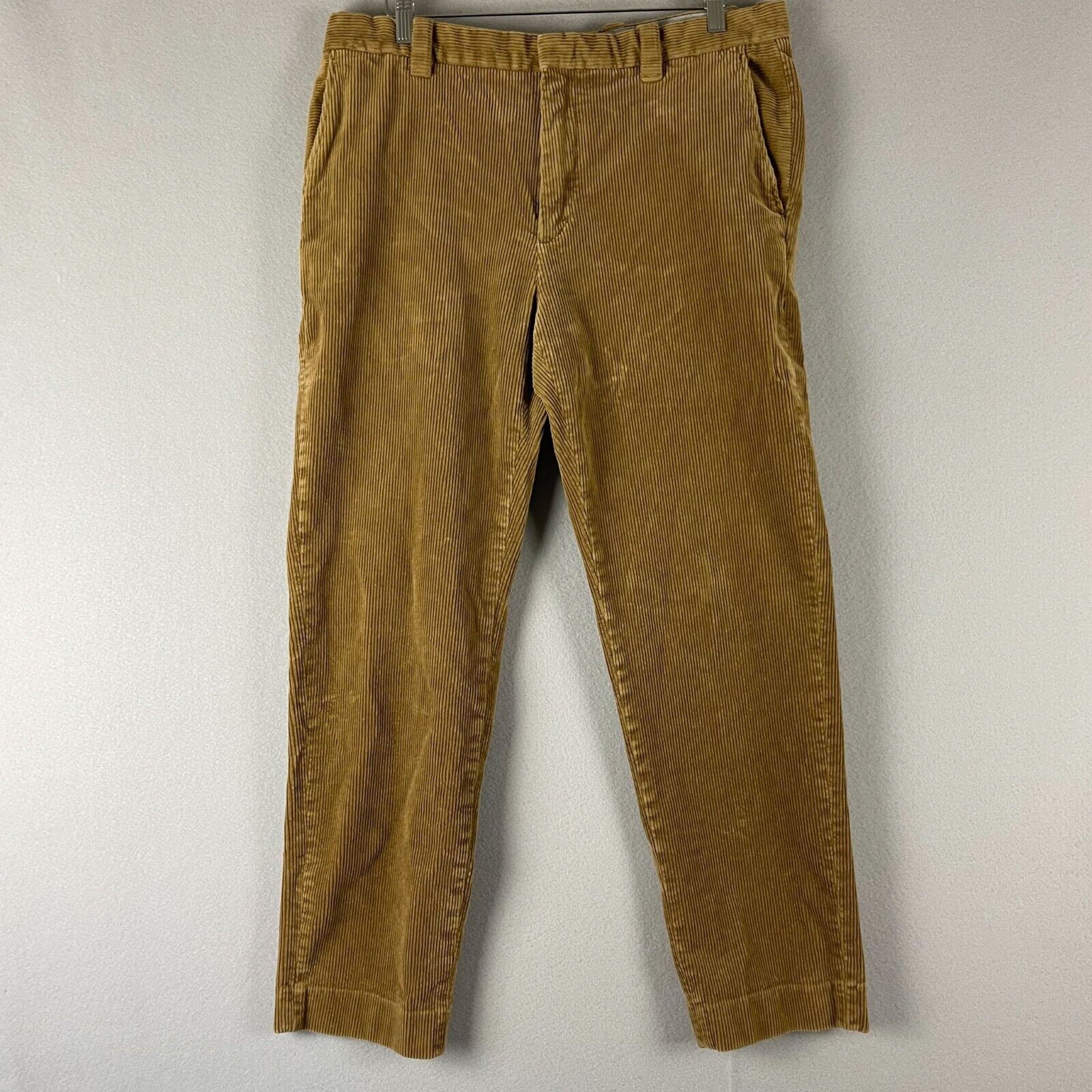 Brooks Brothers Clark Fit Corduroy Pants Mens 38x32 (36x30) Tan Classic