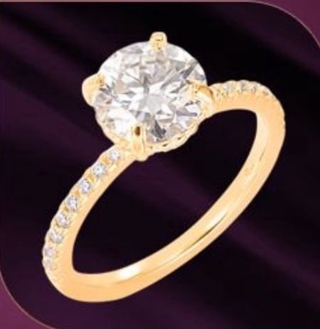 14KT Moissanite Rings
