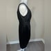 London Times Black Satin Cocktail Dress