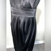 London Times Black Satin Cocktail Dress
