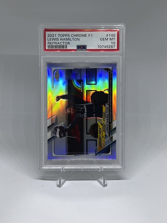 2021 Topps Chrome LEWIS HAMILTON REFRACTOR #140 F1 GEM MT PSA 10