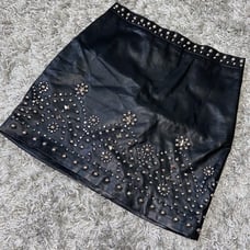 F21 faux leather skirt