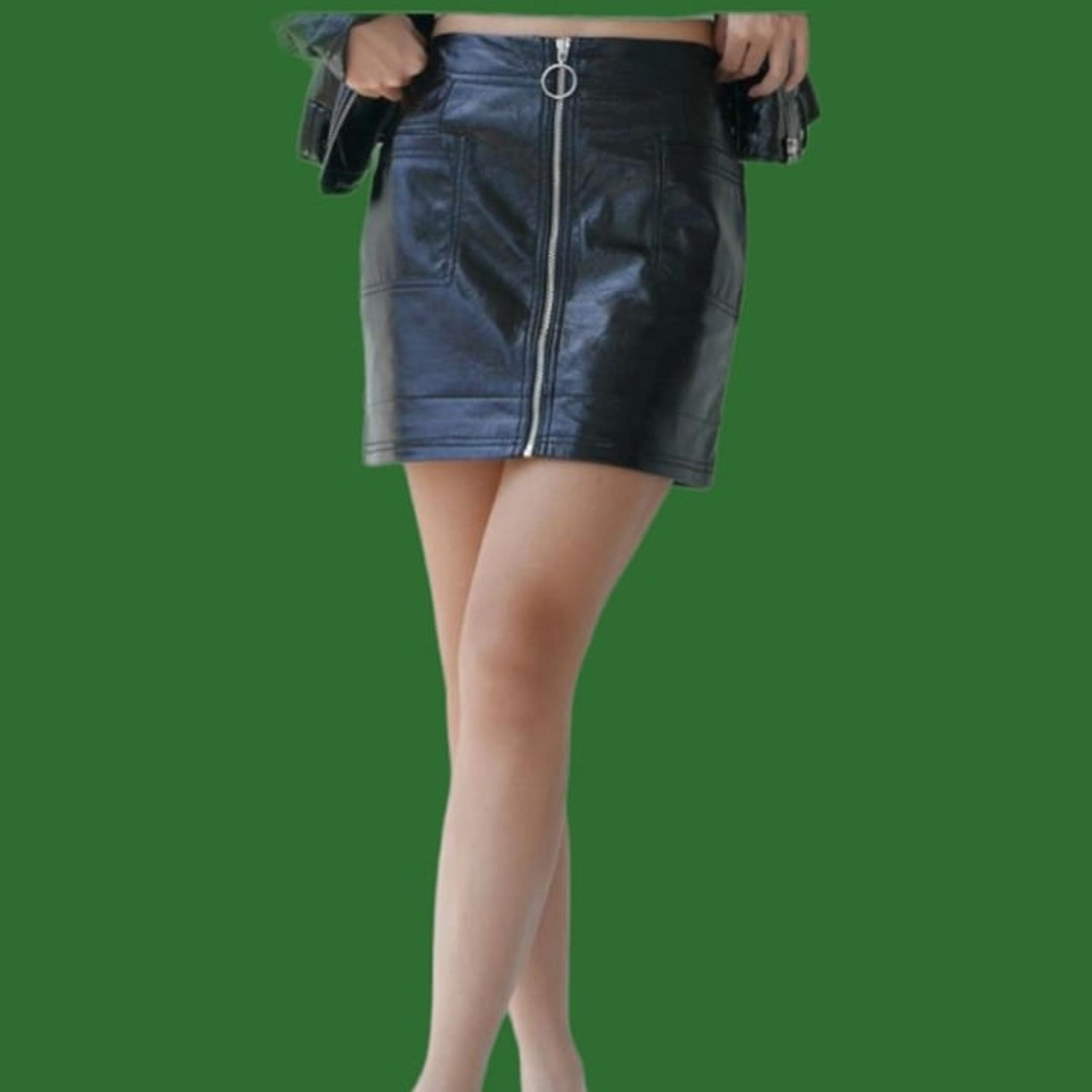 Topshop vinyl pvc mini  skirt size 4