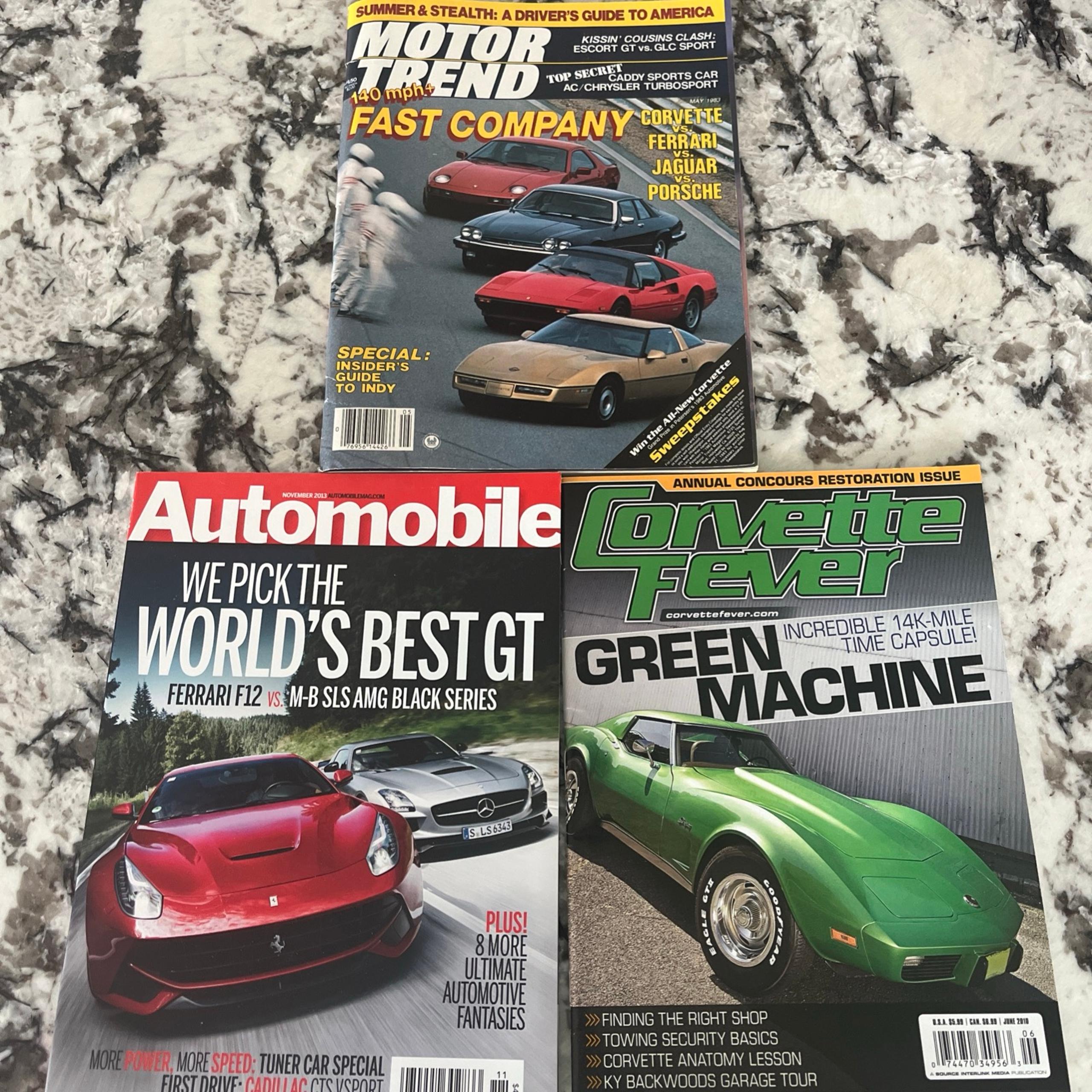 Vintage Motor Trend Magazine (1983) & 2 Bonus Magazines