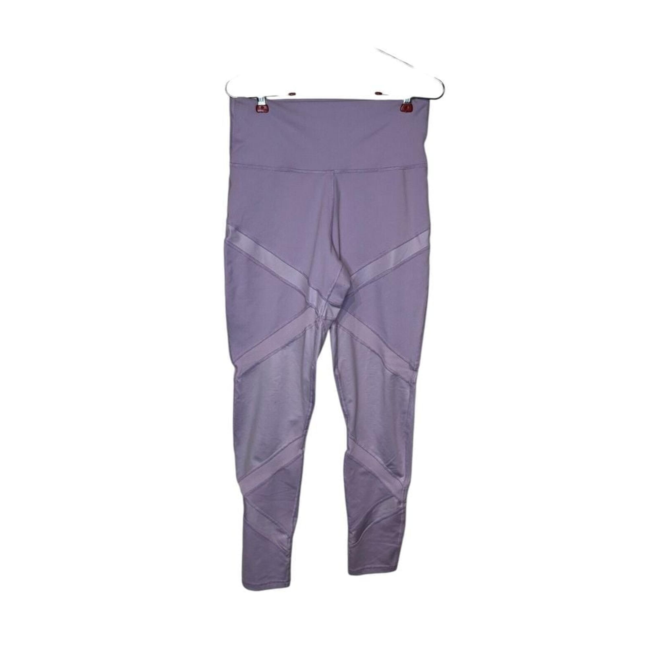 Aerie Women Pants Leggings High Waisted Ankle Length The Hugger Mesh Panel Large