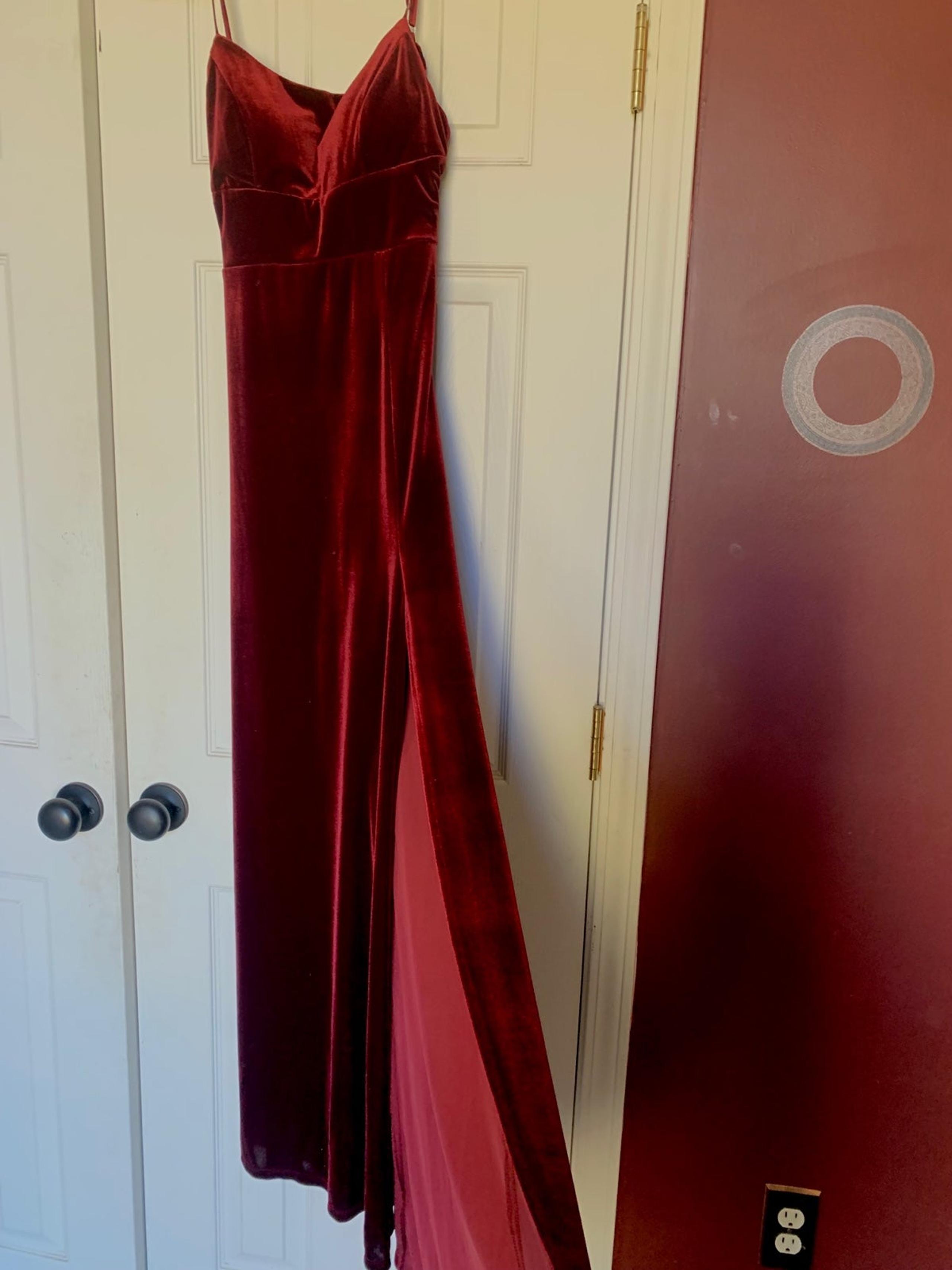 Velvet Dress with Slit