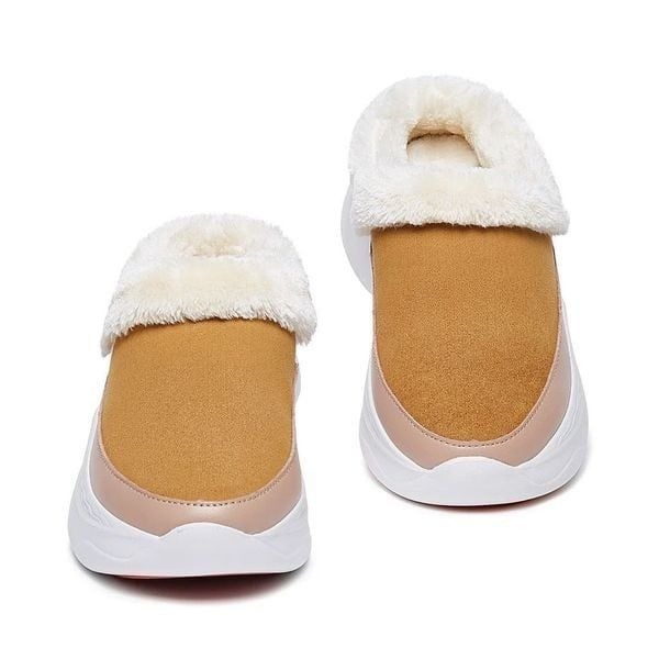 UIN Women's Mules Comfort Shoes Casual Slippers (KHAKI PALMA VI)New No Box