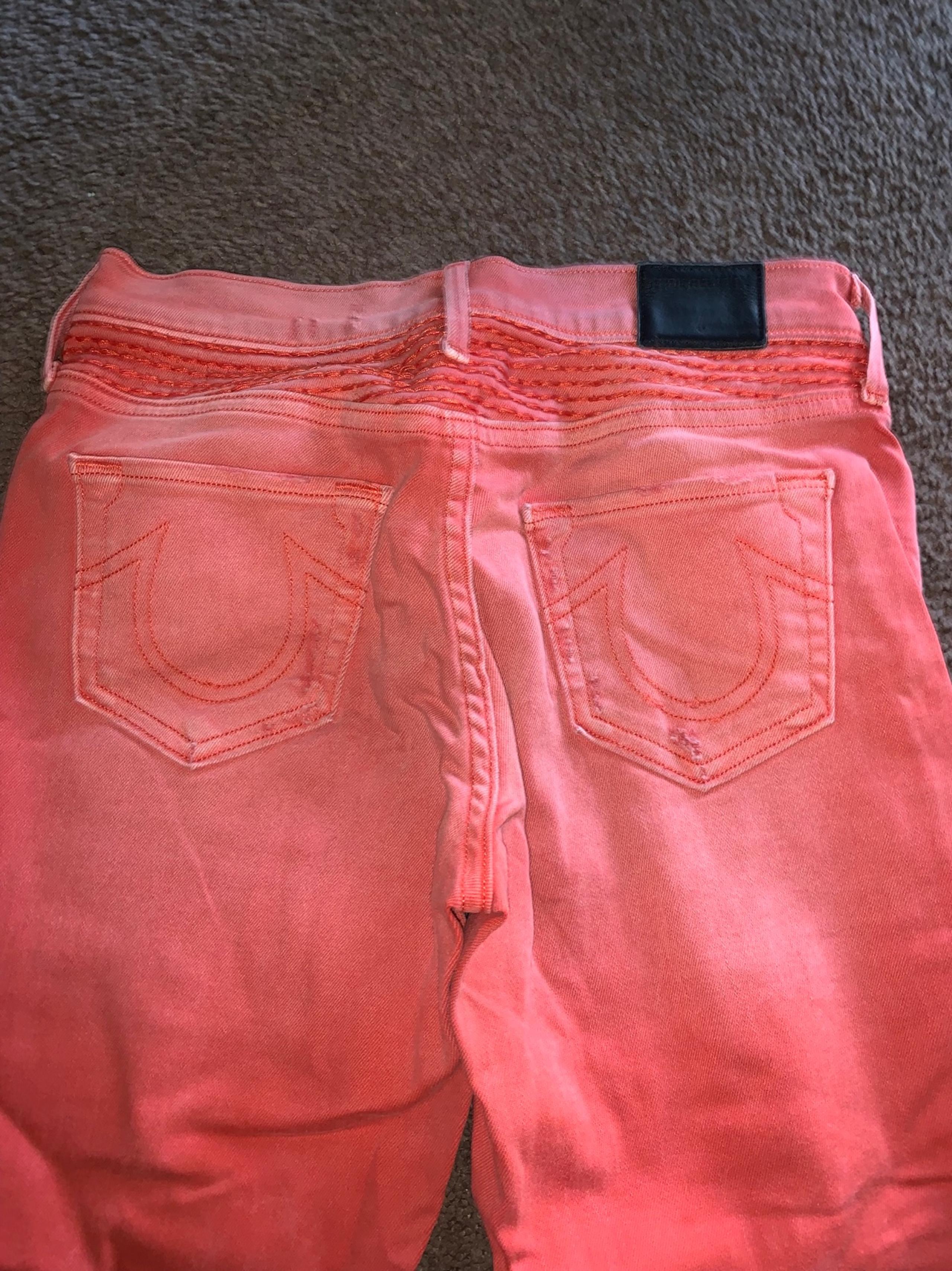 True Religion Biker knee skinny jeans