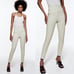 NWT ZARA HI RISE CHECK LEGGINGS GREEN WHITE XS