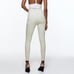 NWT ZARA HI RISE CHECK LEGGINGS GREEN WHITE XS