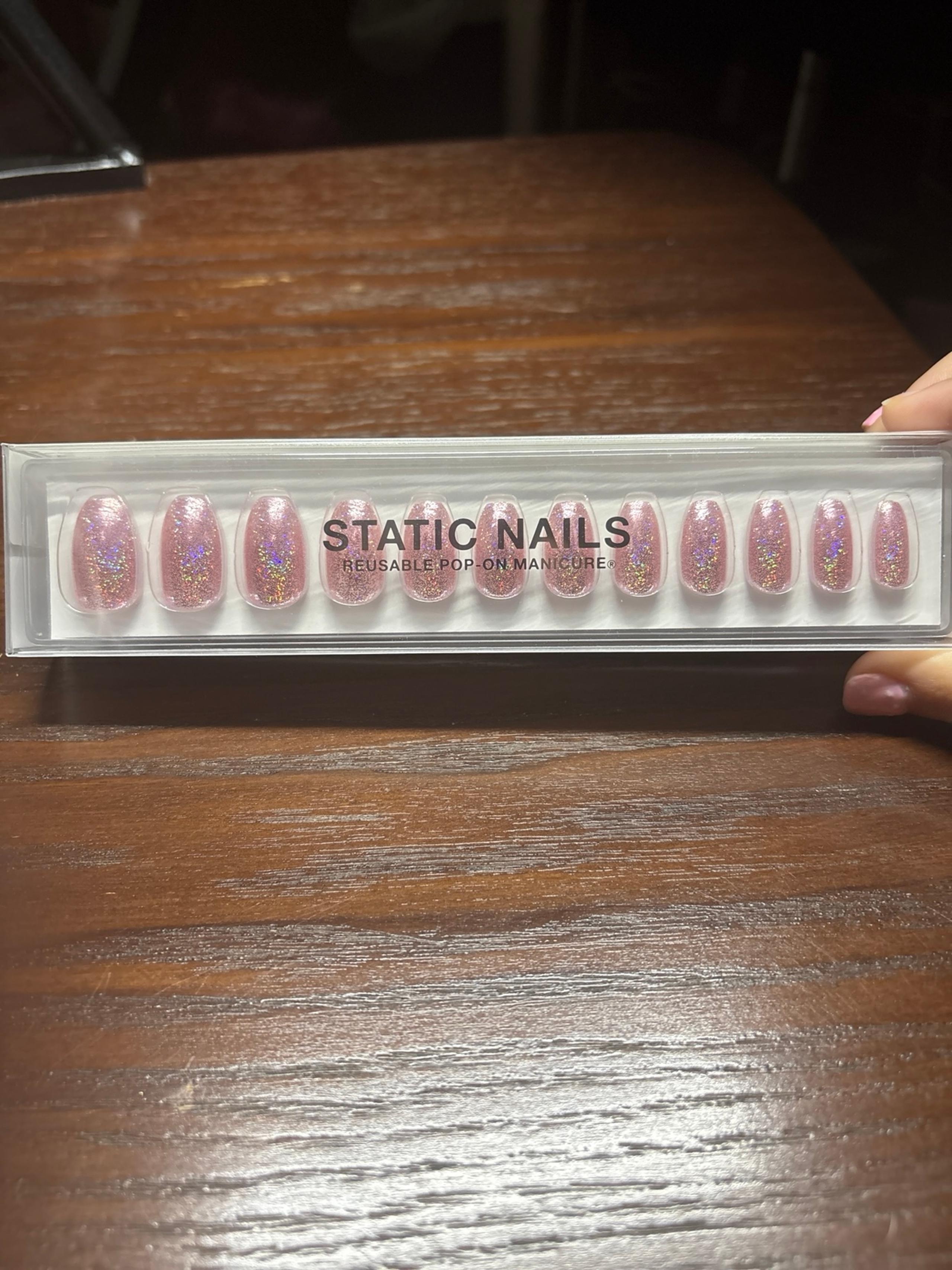 Static Nails Press Ons - Super Holo (Coffin)