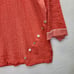 Ali Miles Top Womens 1X Plus Coral Textured Button Accent 3/4 Sleeve Casual Work