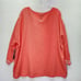 Ali Miles Top Womens 1X Plus Coral Textured Button Accent 3/4 Sleeve Casual Work