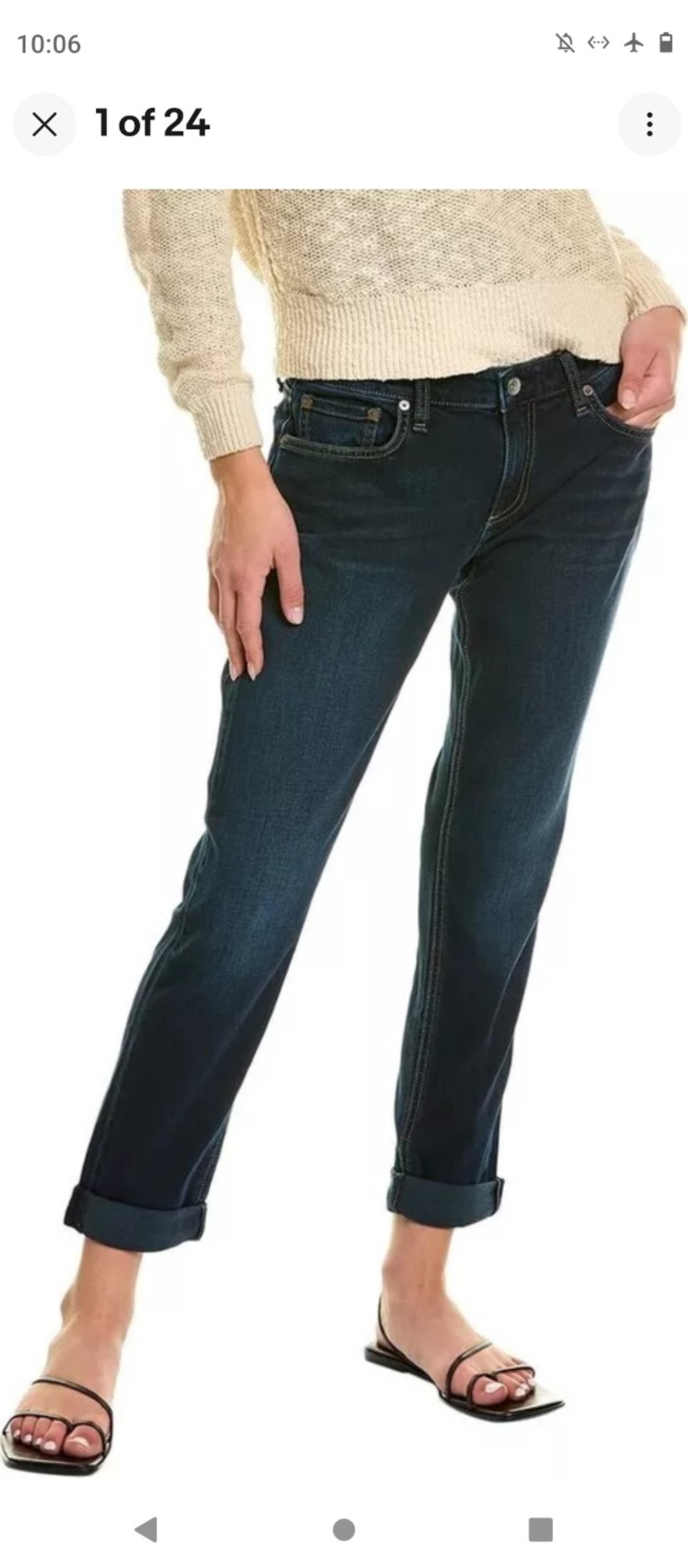 Rag & Bone Women's Dre Low Rise Slim Boyfriend Jeans Bianca Blue Navy Stretch 29