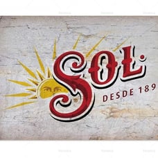 Sol Metal Sign Mexican Beer Man Cave
