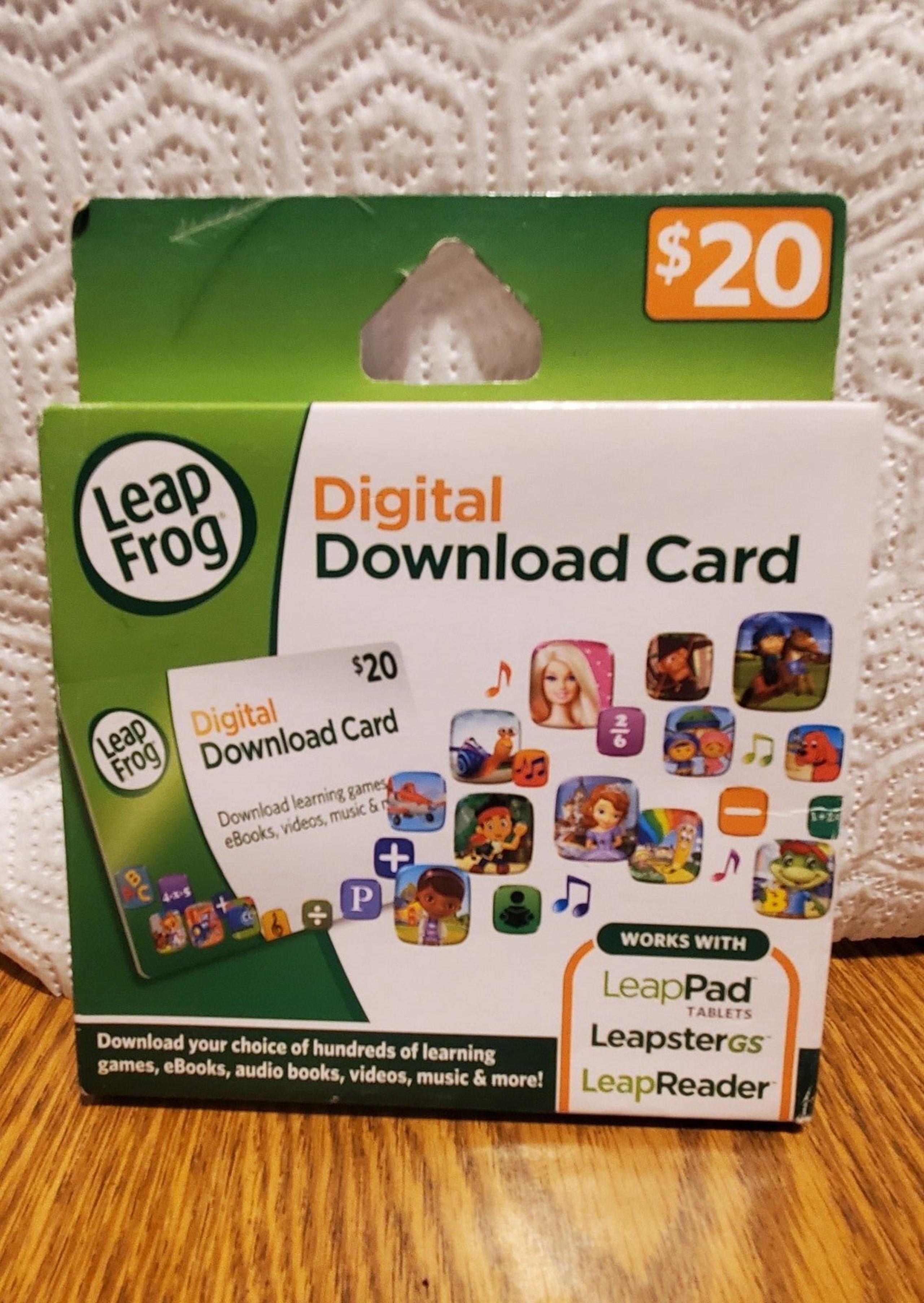 NEW  SEALED  LEAP  FROG  DIGITAL DOWNLOAD CARD #1Scpctr)