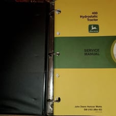 JOHN DEERE 400 HYDROSTATIC TRACTOR SERVICE MANUAL