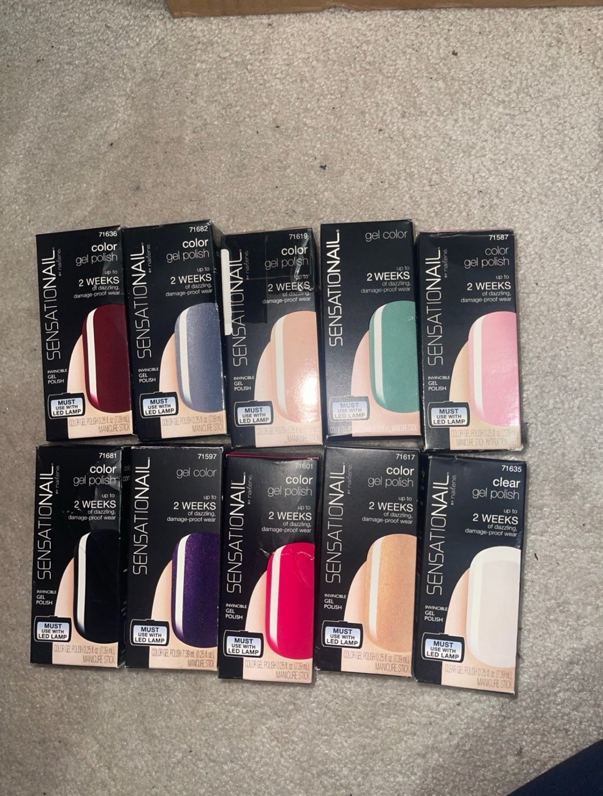 10 sensationail gel nail polish