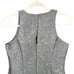 Aidan Mattox Grey Floral Jacquard Pattern Ruffled Hem Sleeveless Dress US 2