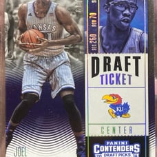 60/99 Rookie Joel Embiid Draft Ticket