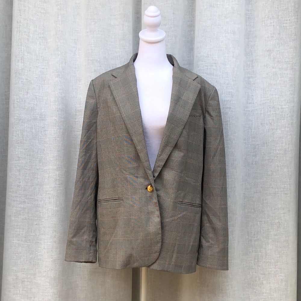 Lauren Ralph Lauren plaid houndstooth blazer, Sz 16
