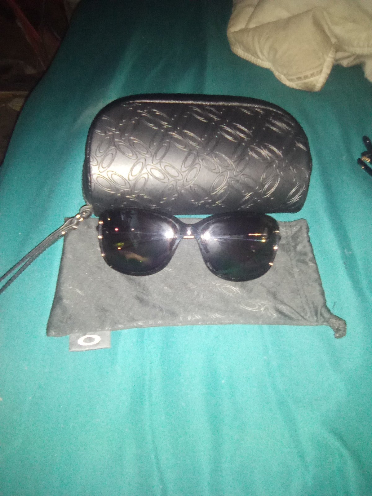 Oakley Cohort Polished Black Glasses with Grey Gradient Polarized Lenses
