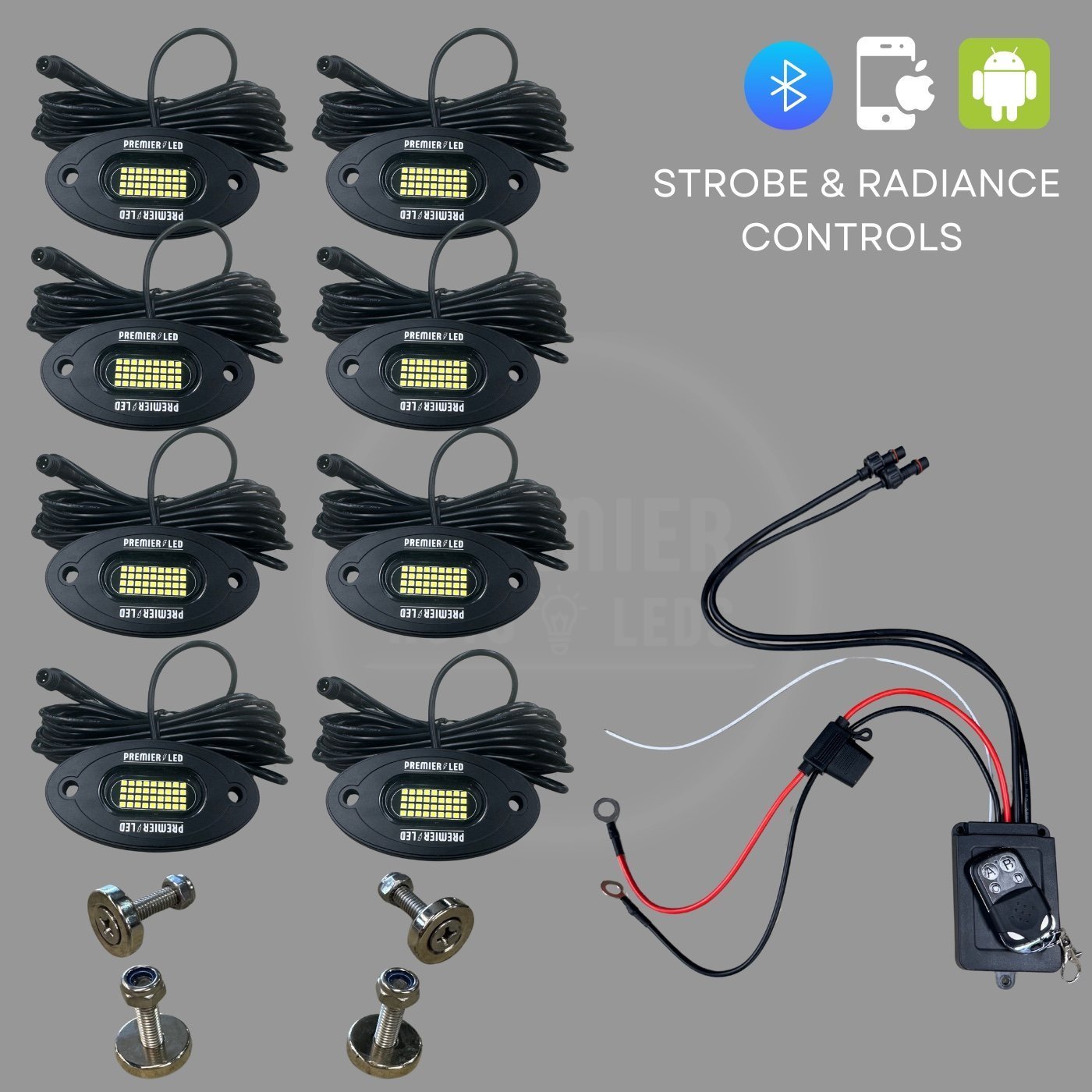 High Intensity Rock Light / Under Glow 8 PIECE