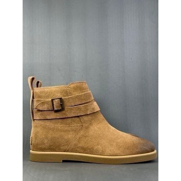 UGG Josefine Ankle Chestnut leather boot shoes woemns size 9.5