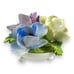 Crown Staffordshire Porcelain Floral Bowl Figurine Pastel Colors England