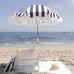 Holiday Beach Umbrella - Navy Crew Stripe