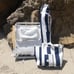 Holiday Beach Umbrella - Navy Crew Stripe