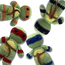 Ninja Hand Crocheted Plushie, Choose One