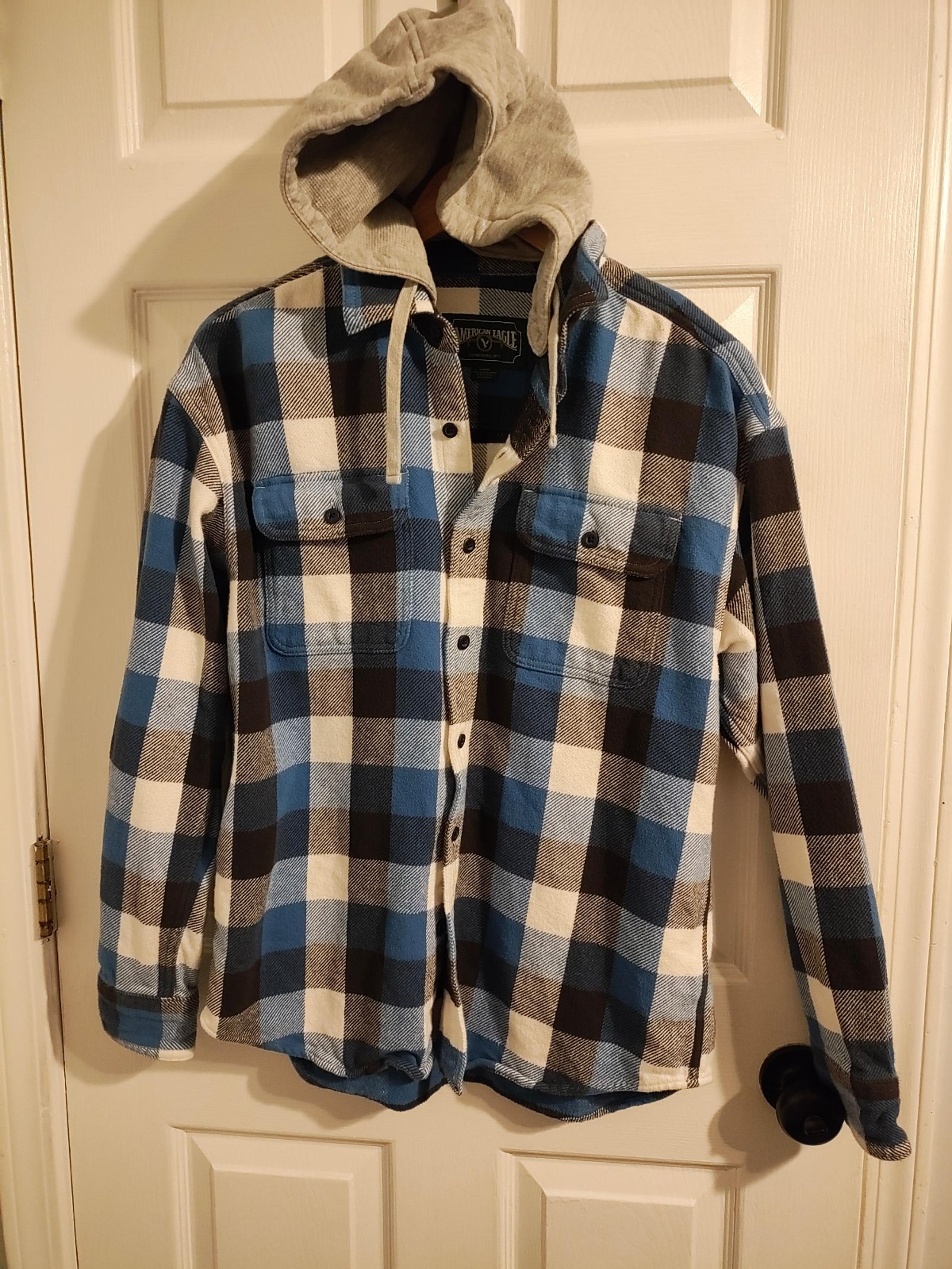 AE Men's Plaid Hoodie