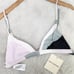 NWT Mara Hoffman Astrid Sage Multi Triangle Bikini Swim Top