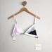 NWT Mara Hoffman Astrid Sage Multi Triangle Bikini Swim Top