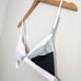 NWT Mara Hoffman Astrid Sage Multi Triangle Bikini Swim Top