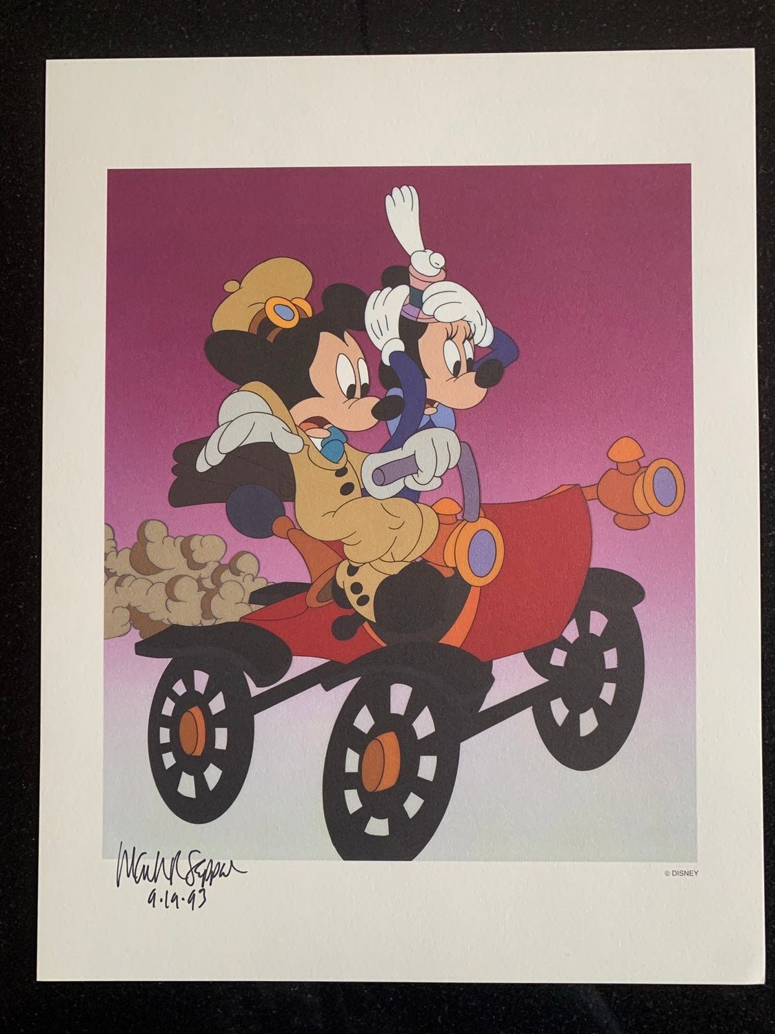 1993 Disney signed “Mickey Mouse” litho Disneyana