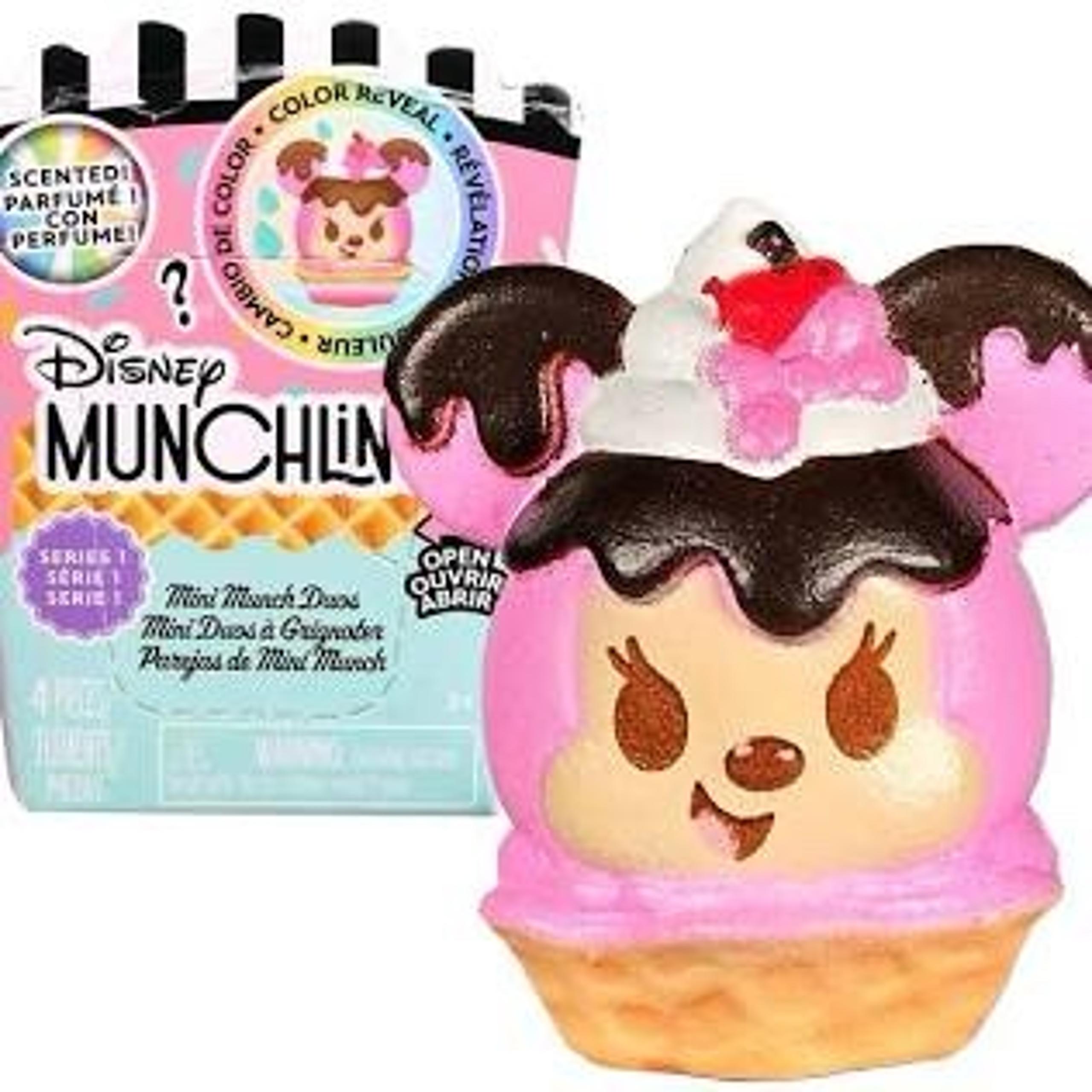 Disney Munchlings Mini Munch Series 1 Minnie Mouse Strawberry Sundae Waffle Bowl