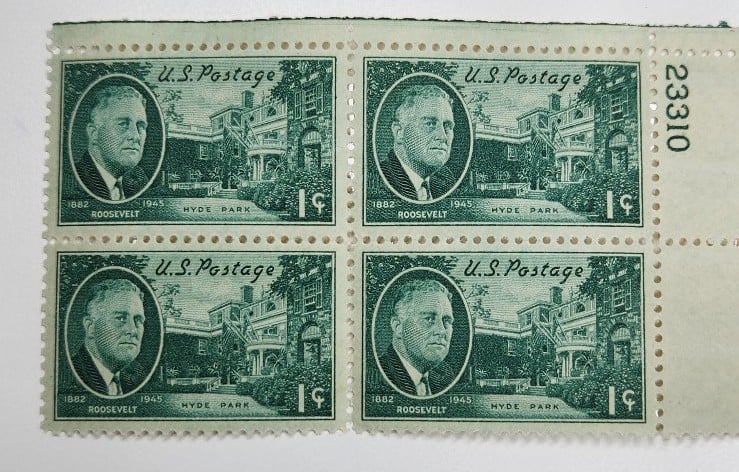 60 Roosevelt 1cent US Postage Stamps