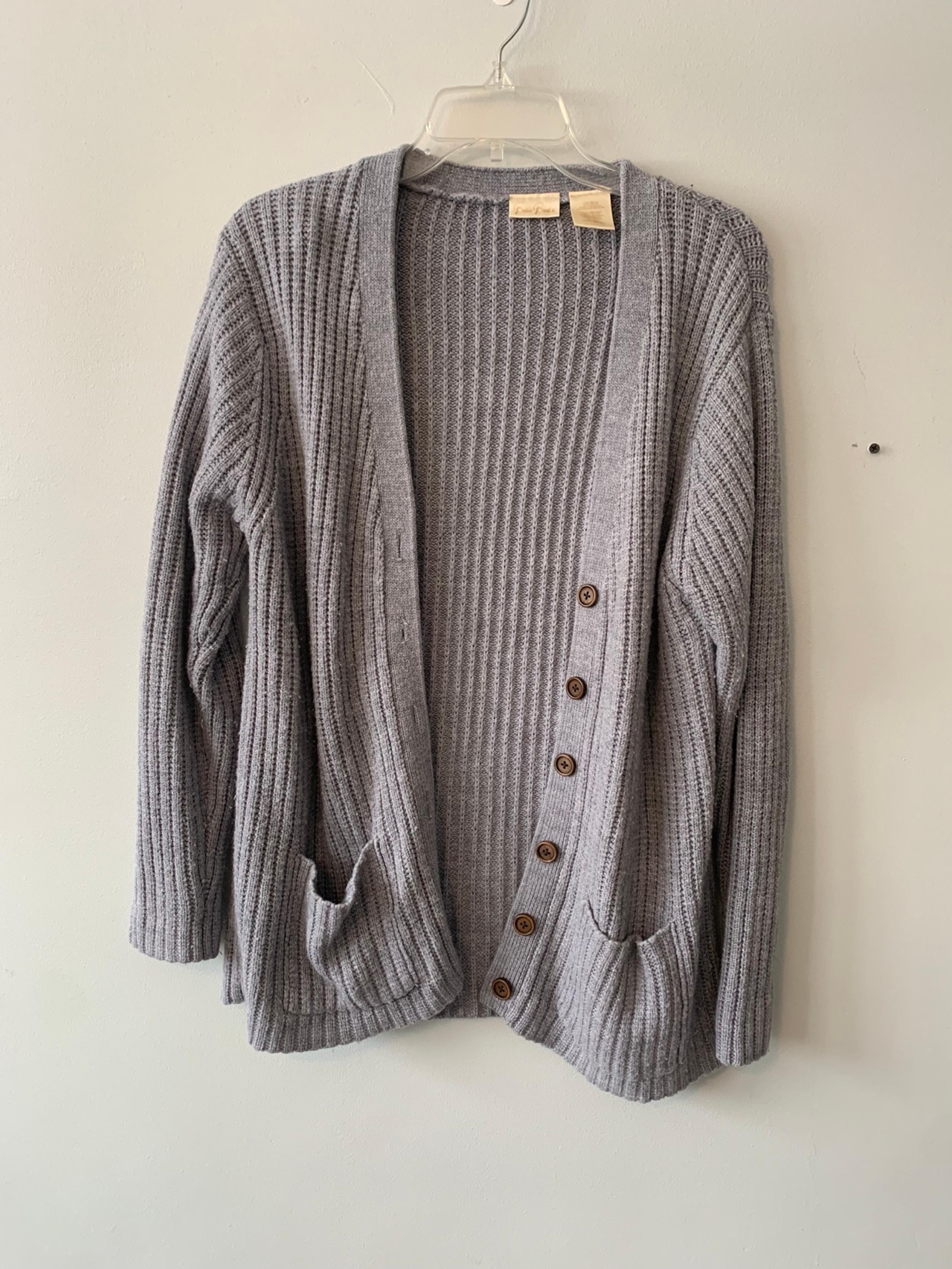 bobbie brooks gray knit cardigan